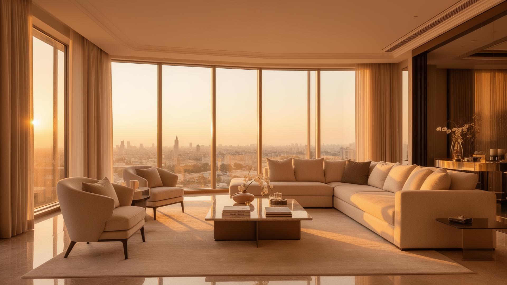 Luxury short-term rental interiors and exteriors
